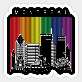 Montreal LGBT Flag Sticker